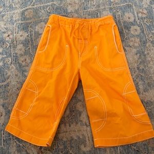 Hanna Andersson 120 orange boys clam diggers. Sz 6